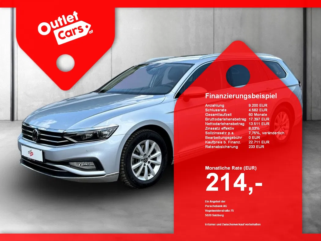 Bild eines VW Passat Variant 2.0 TDI BMT Elegance