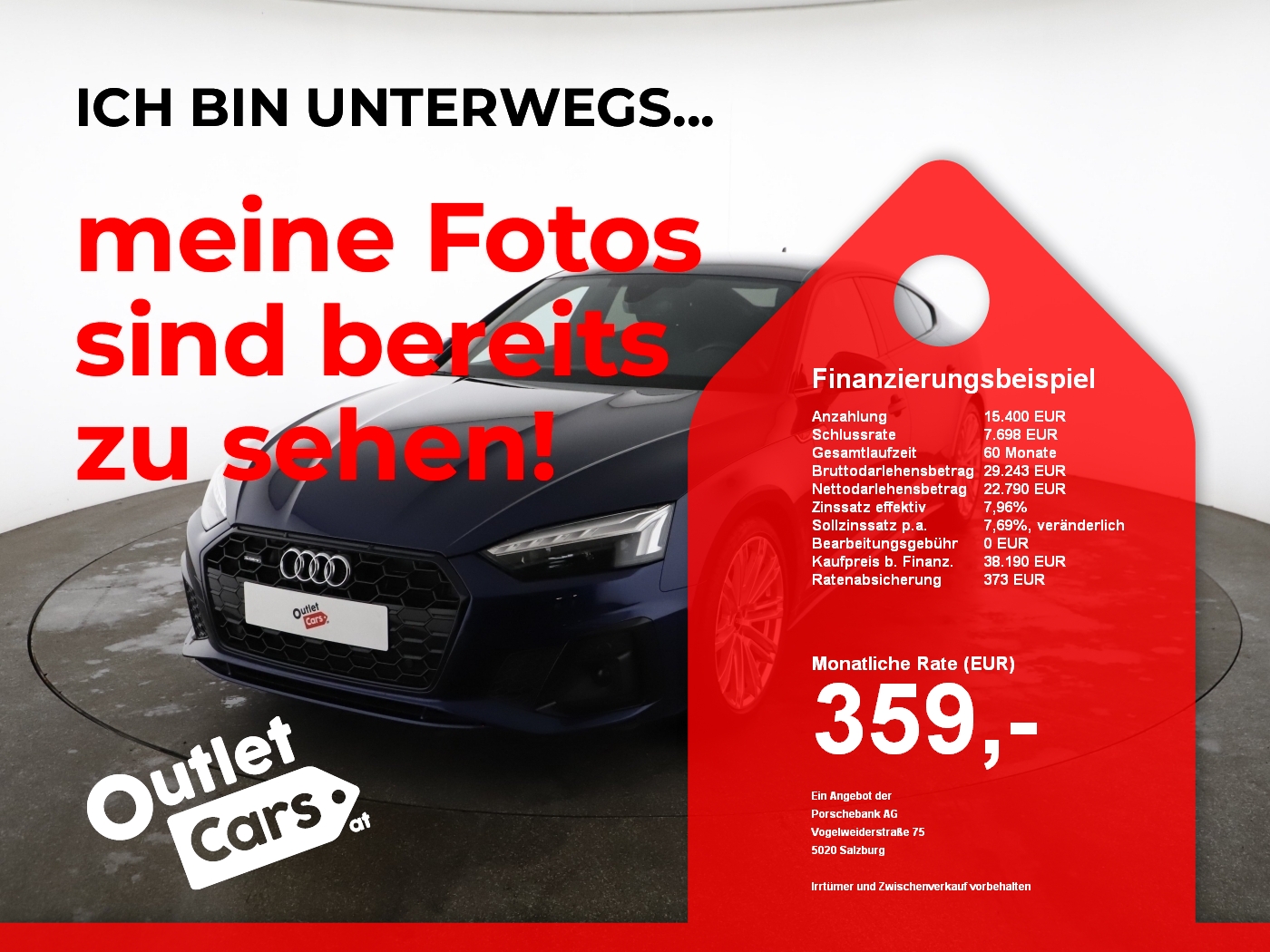 Bild eines Audi A5 Sportback 40 TDI quattro S-Line