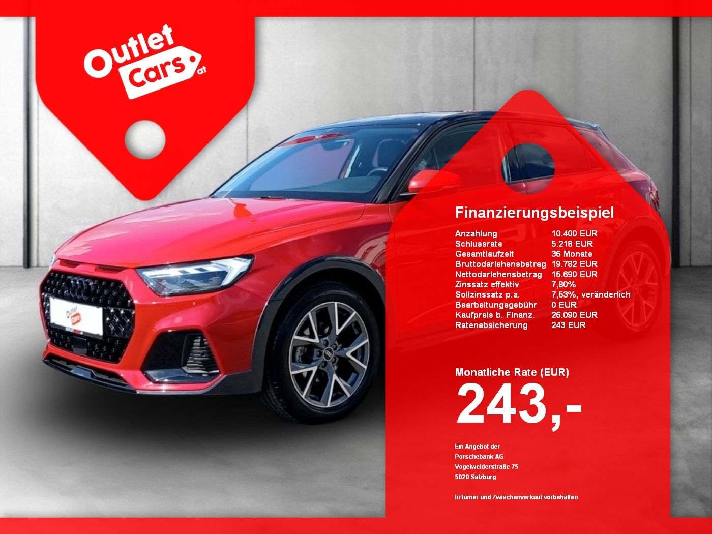 Bild eines Audi A1 allstreet 30 1.0 TFSI basis