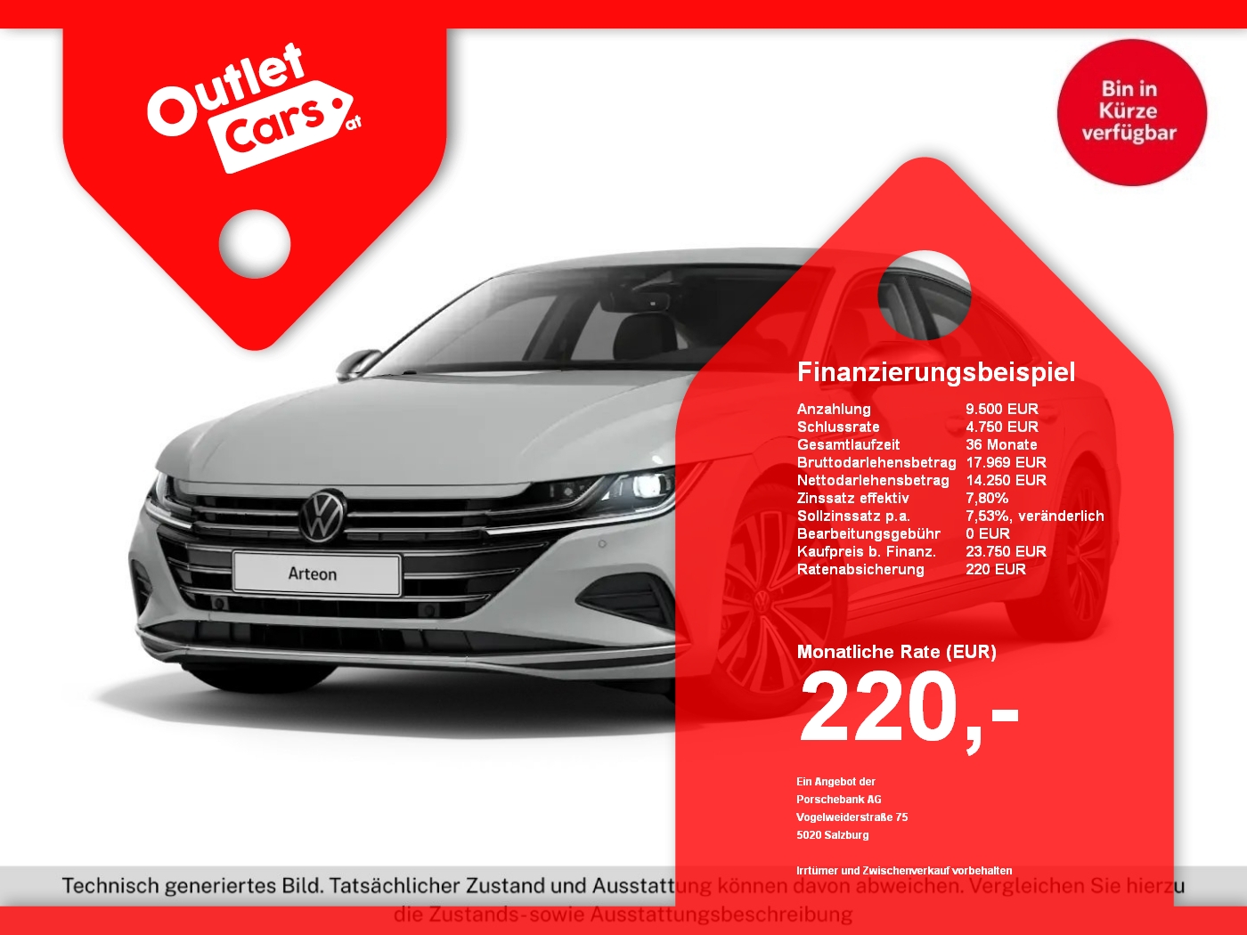 Bild eines VW Arteon 2.0 TDI Elegance