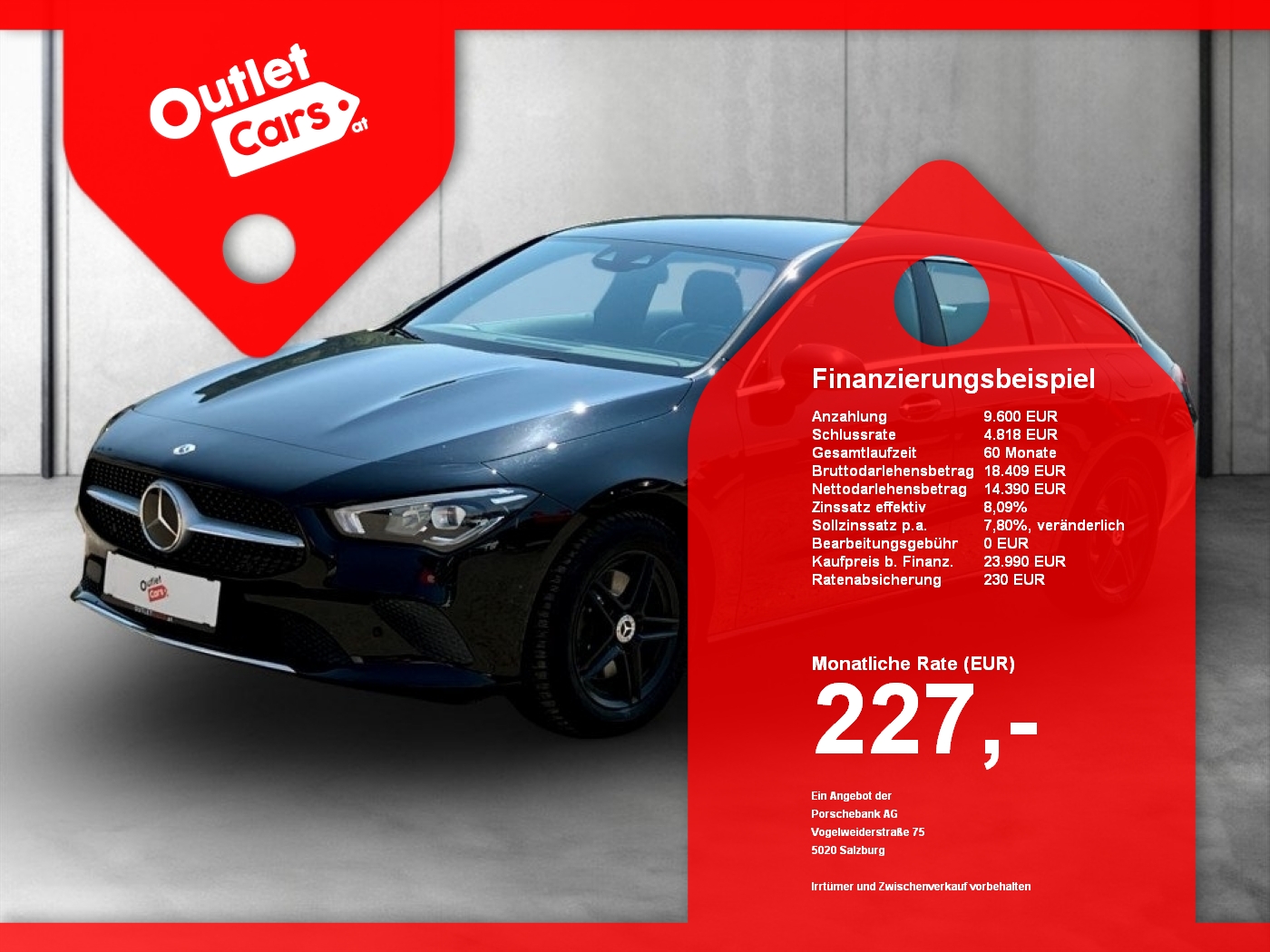 Bild eines Mercedes-Benz CLA 200 d Shooting Brake Progressive
