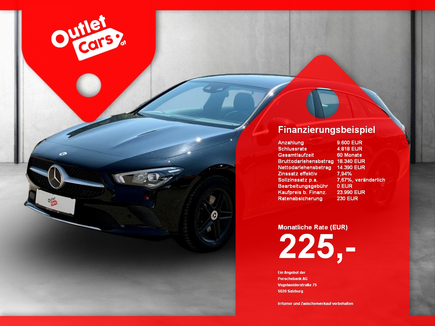 Bild eines Mercedes-Benz CLA 200 d Shooting Brake Progressive