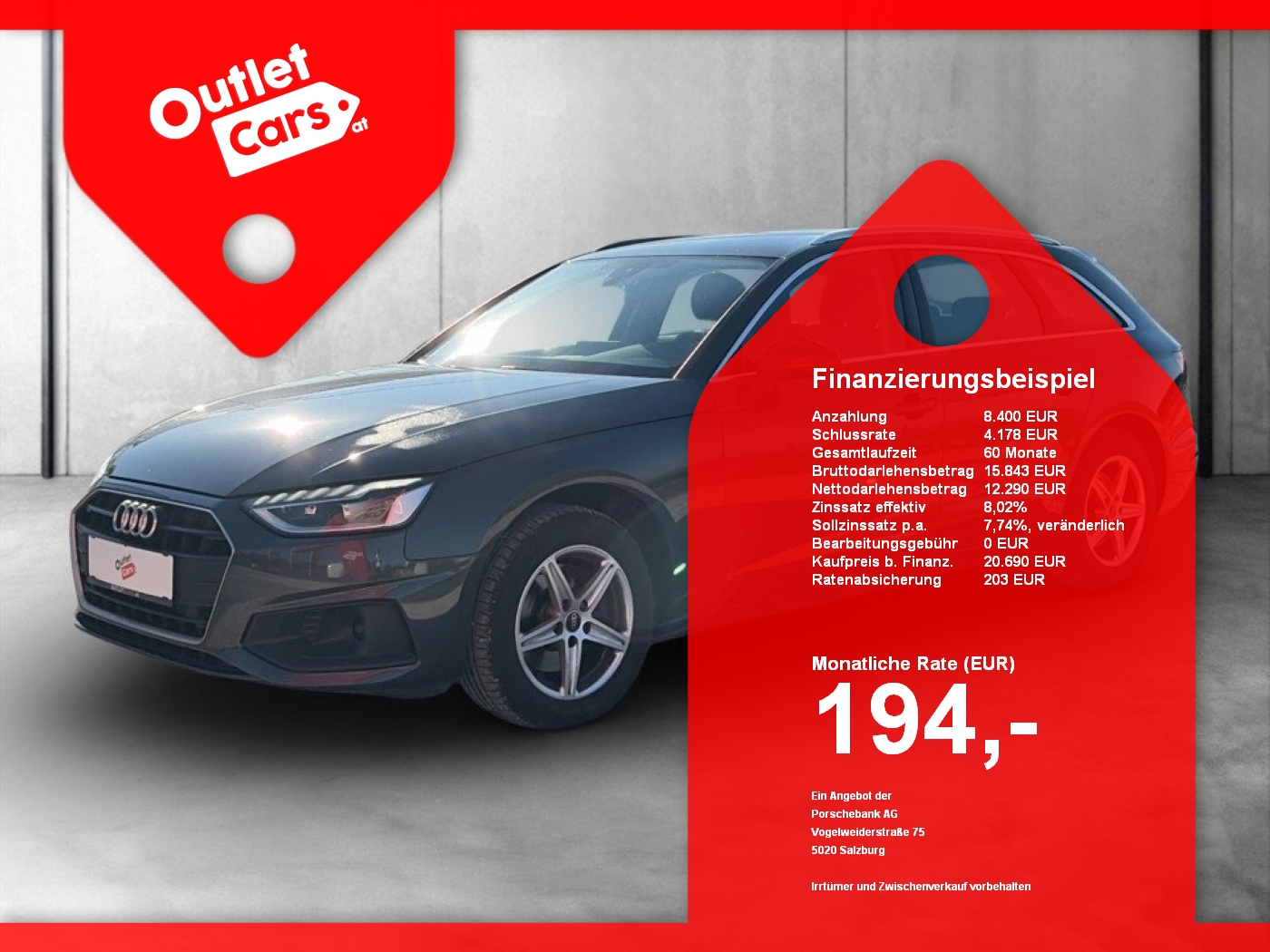 Bild eines Audi A4 Avant 30 2.0 TDI