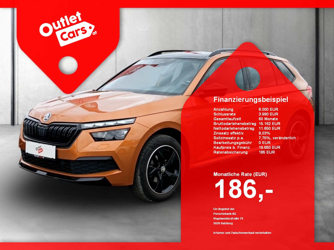 Bild eines Skoda Kamiq 1.0TSI DSG Monte Carlo