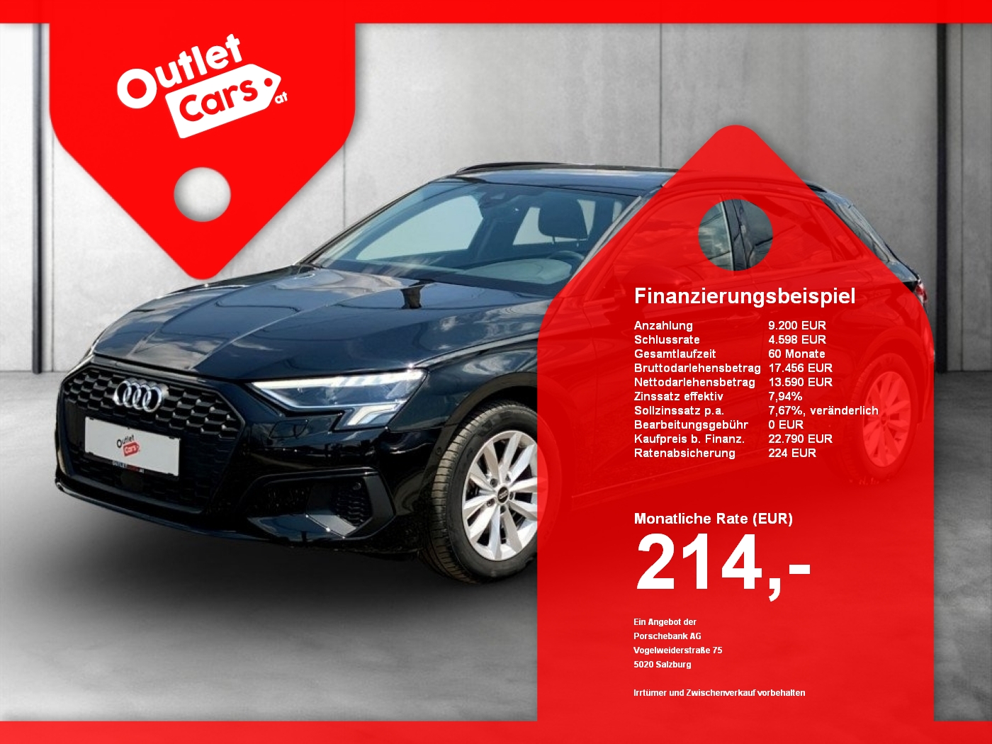 Bild eines Audi A3 Sportback 30 2.0 TDI