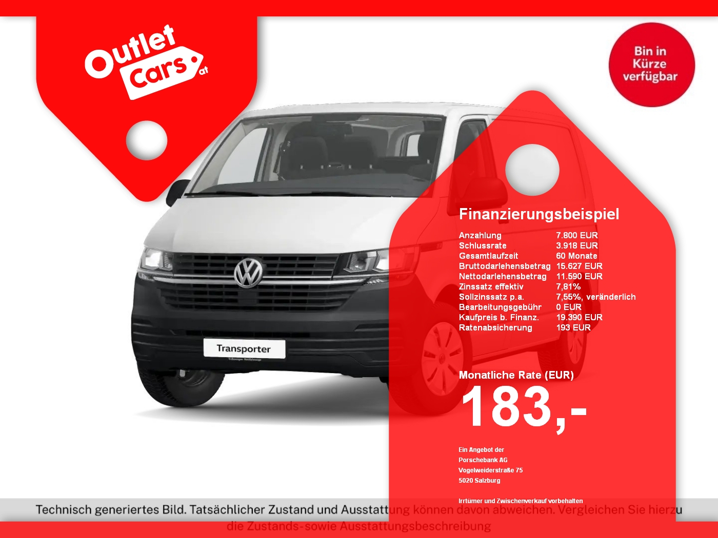 Bild eines VW T6.1 Transporter 2.0 TDI Kasten FWD