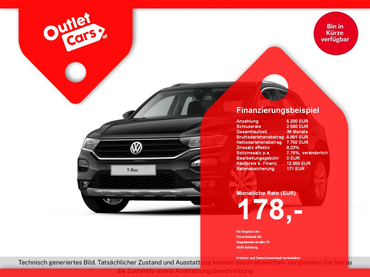 Bild eines VW T-Roc 1.0 TSI Design