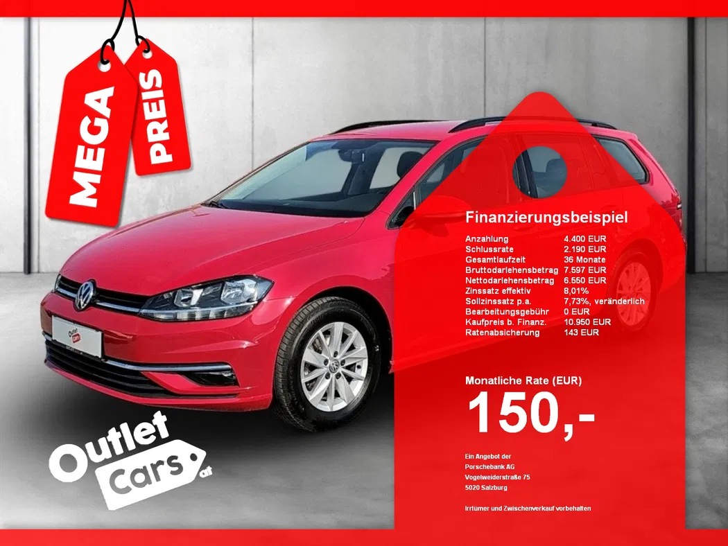 Bild eines VW Golf VII Variant 1.0 TSI BMT Rabbit