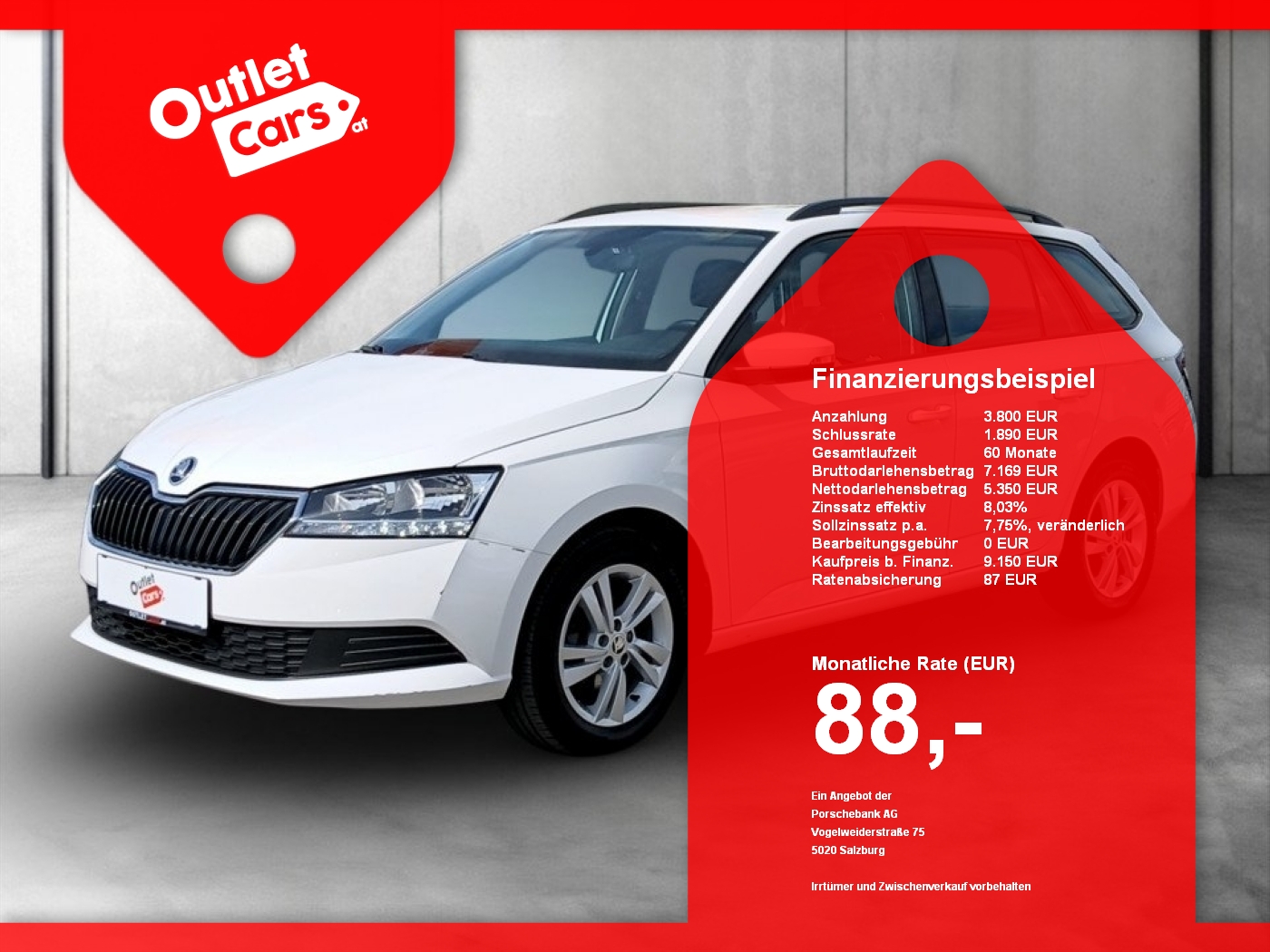 Bild eines Skoda Fabia Combi 1.0 MPI Ambition