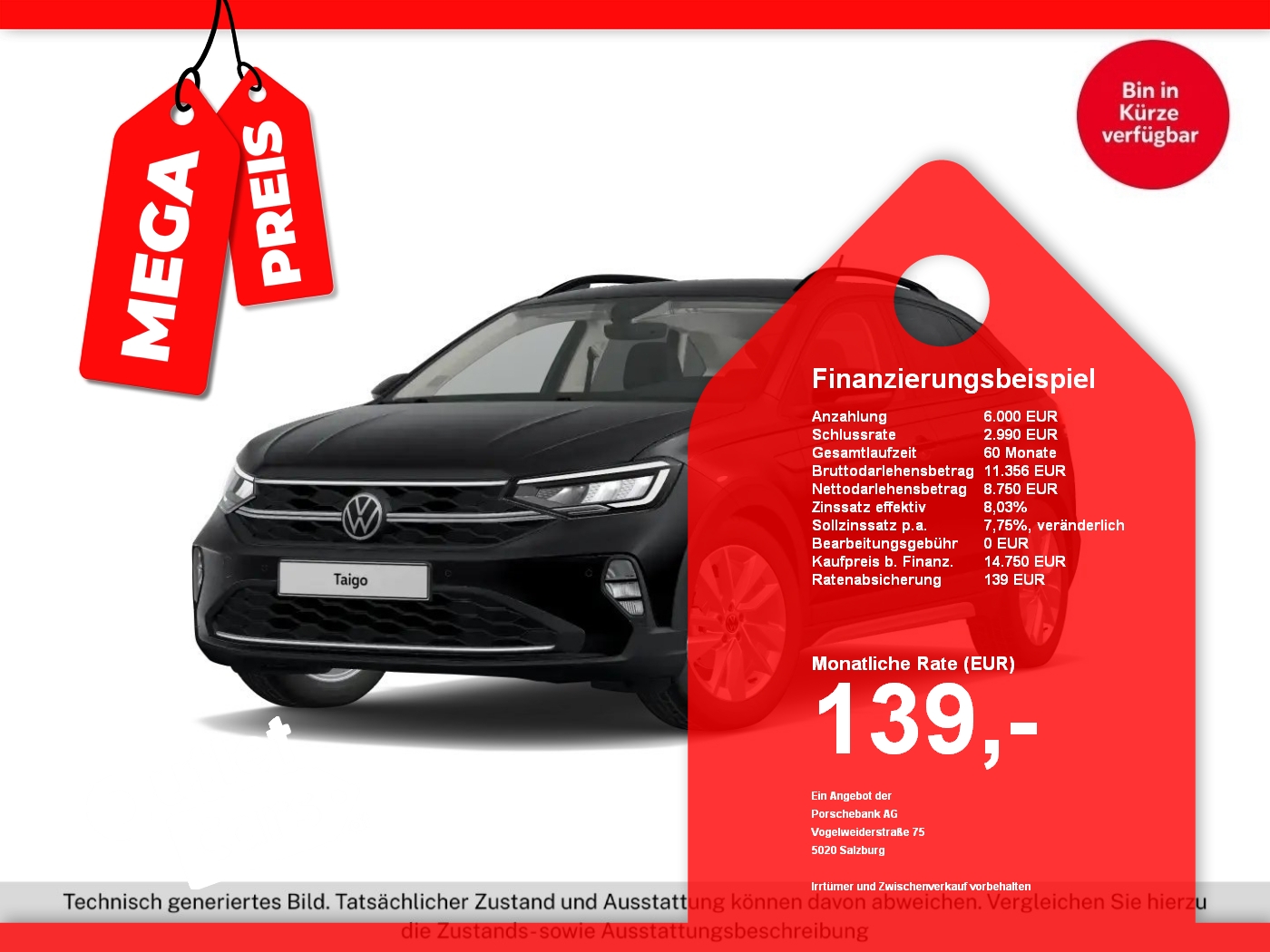Bild eines VW Taigo 1.0 TSI Life