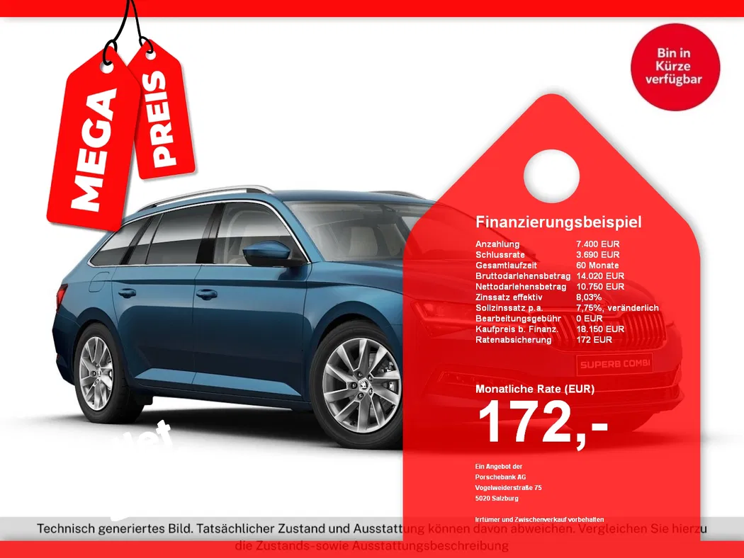Bild eines Skoda Superb Combi 2.0 TDI DSG Style