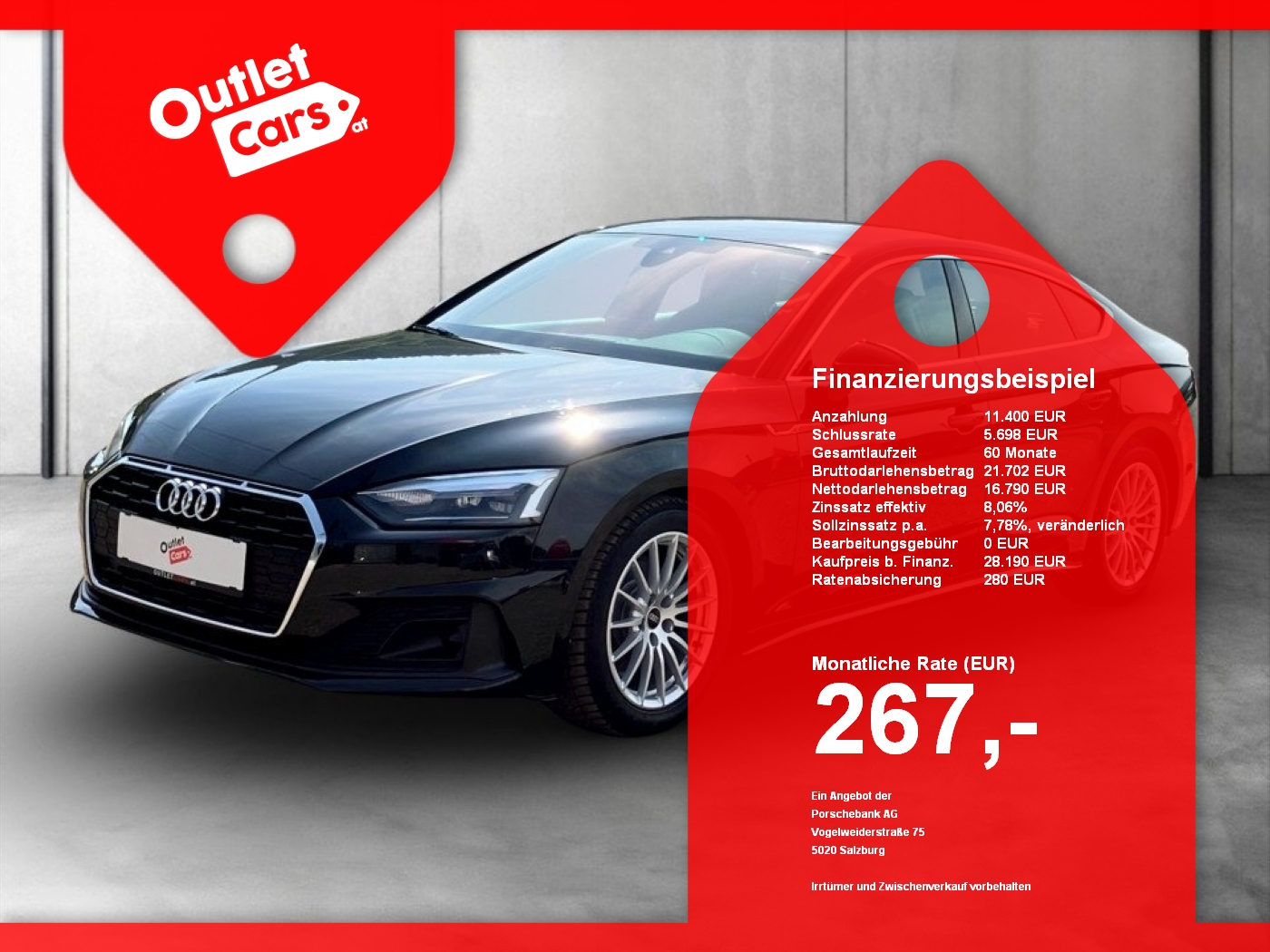 Bild eines Audi A5 Sportback 35 2.0 TFSI MHEV