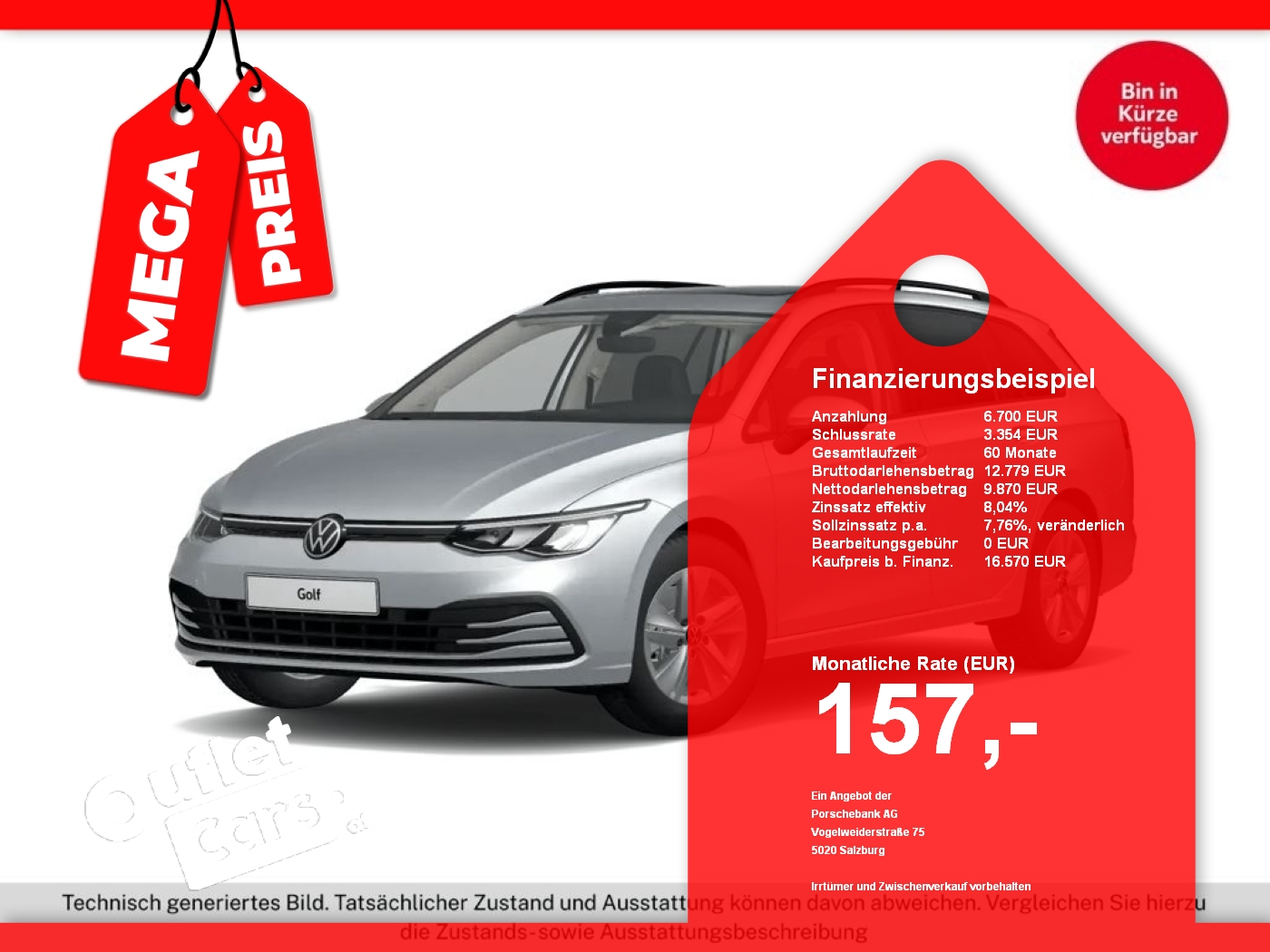 Bild eines VW Golf VIII Variant 2.0 TDI Life