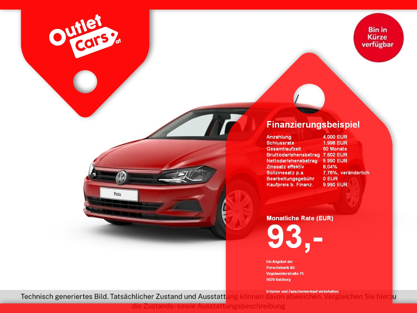 Bild eines VW Polo VI 1.0 Austria