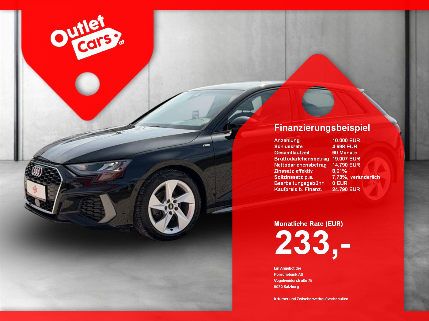 Bild eines Audi A3 Sportback 30 2.0 TDI S-Line