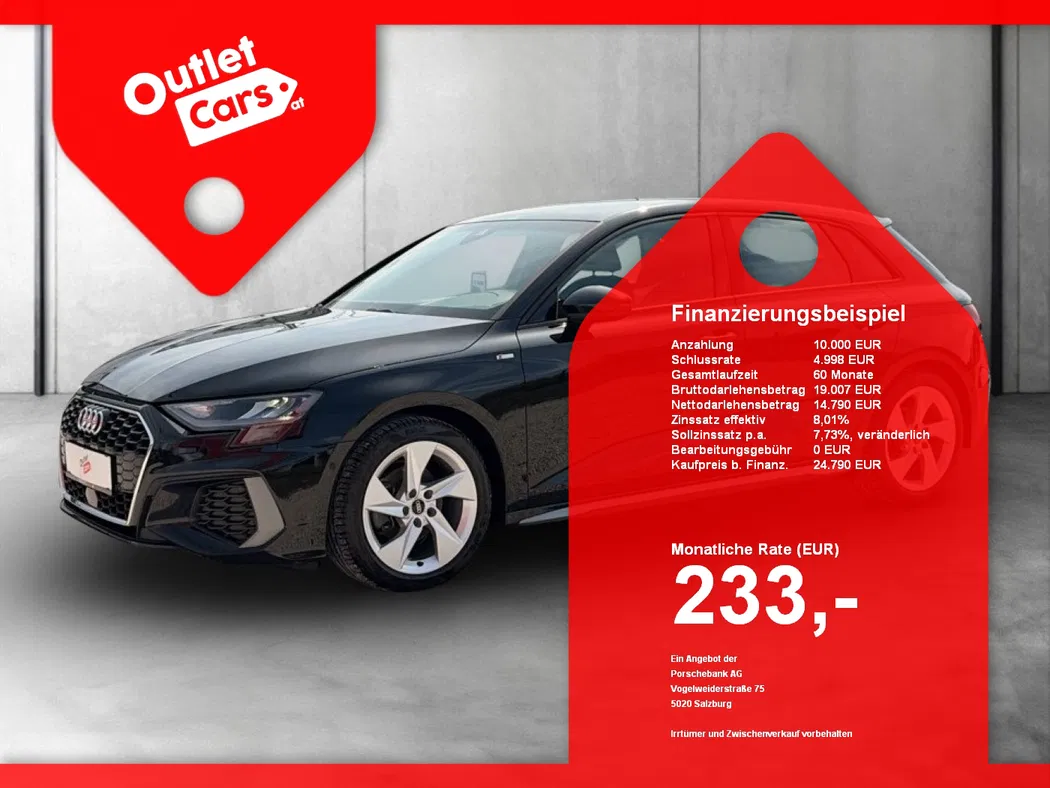 Bild eines Audi A3 Sportback 30 2.0 TDI S-Line