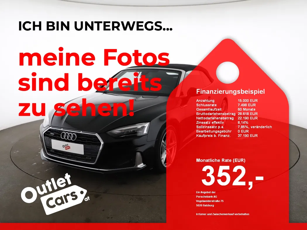Bild eines Audi A5 Cabriolet 40 TFSI quattro advanced