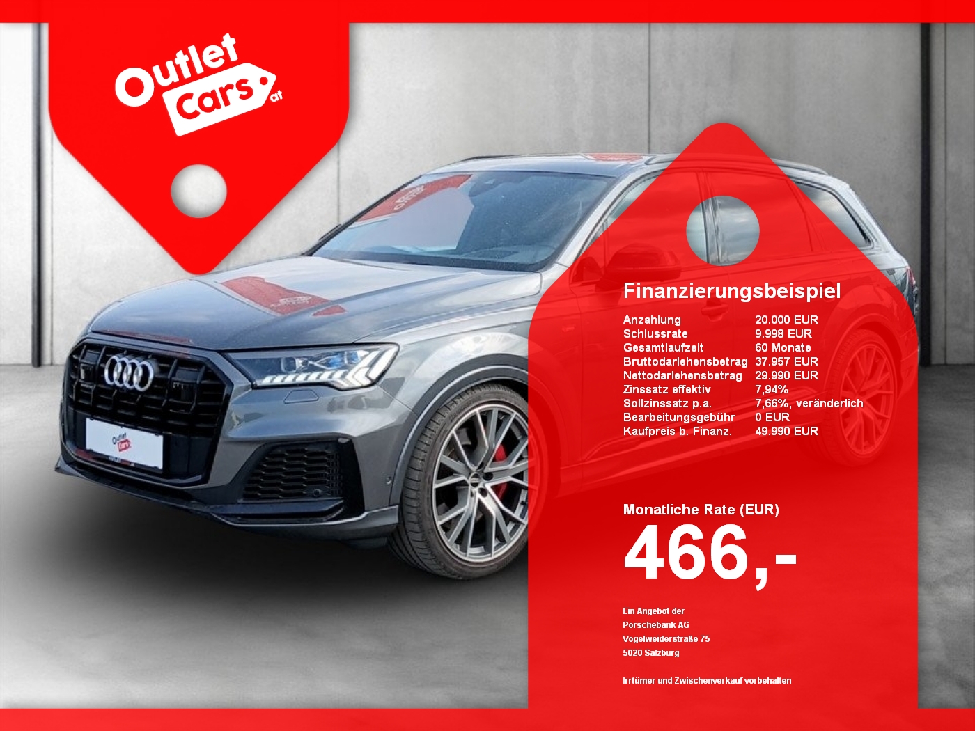 Bild eines Audi Q7 60 3.0 TFSI e quattro S-Line