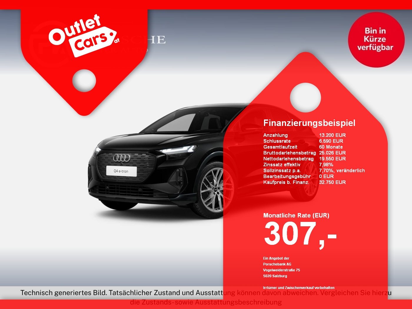 Bild eines Audi Q4 e-tron Sportback quattro 50 e-tron