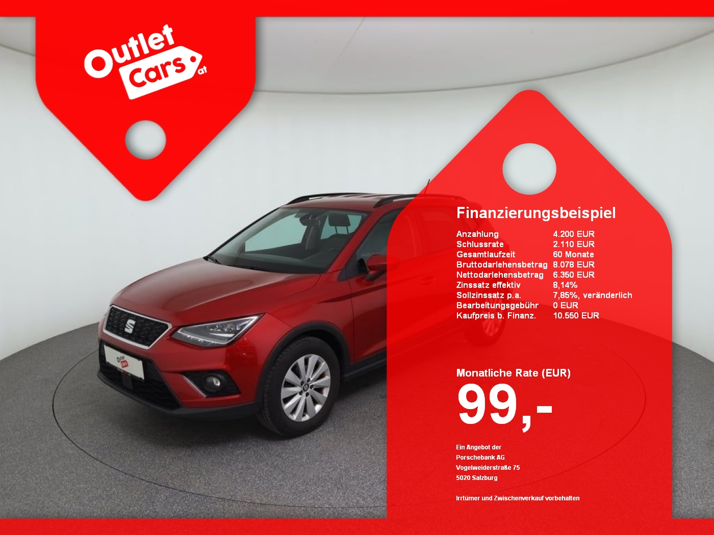Bild eines Seat Arona 1.0 TSI Fast Lane Style FastLane