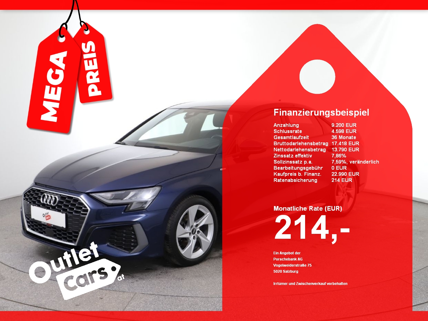 Bild eines Audi A3 Limo 35 TDI S-Line Aut.