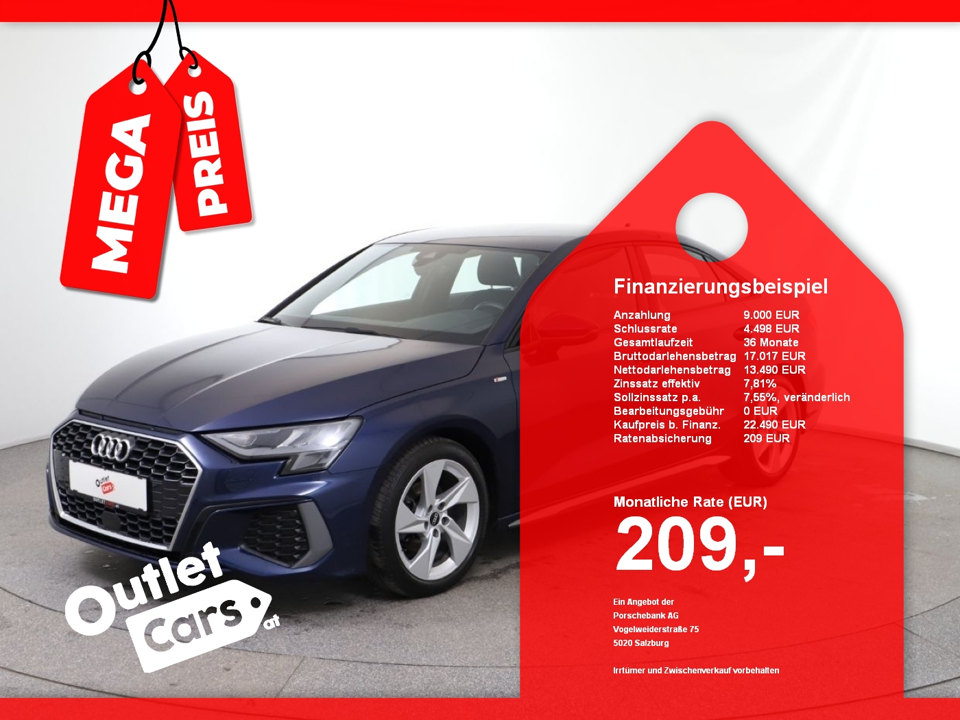 Bild eines Audi A3 Limo 35 TDI S-Line Aut.
