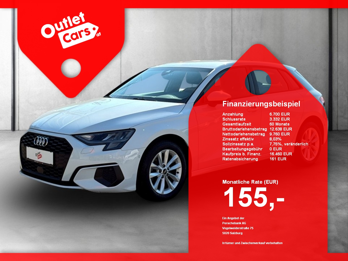 Bild eines Audi A3 SB 30TFSI