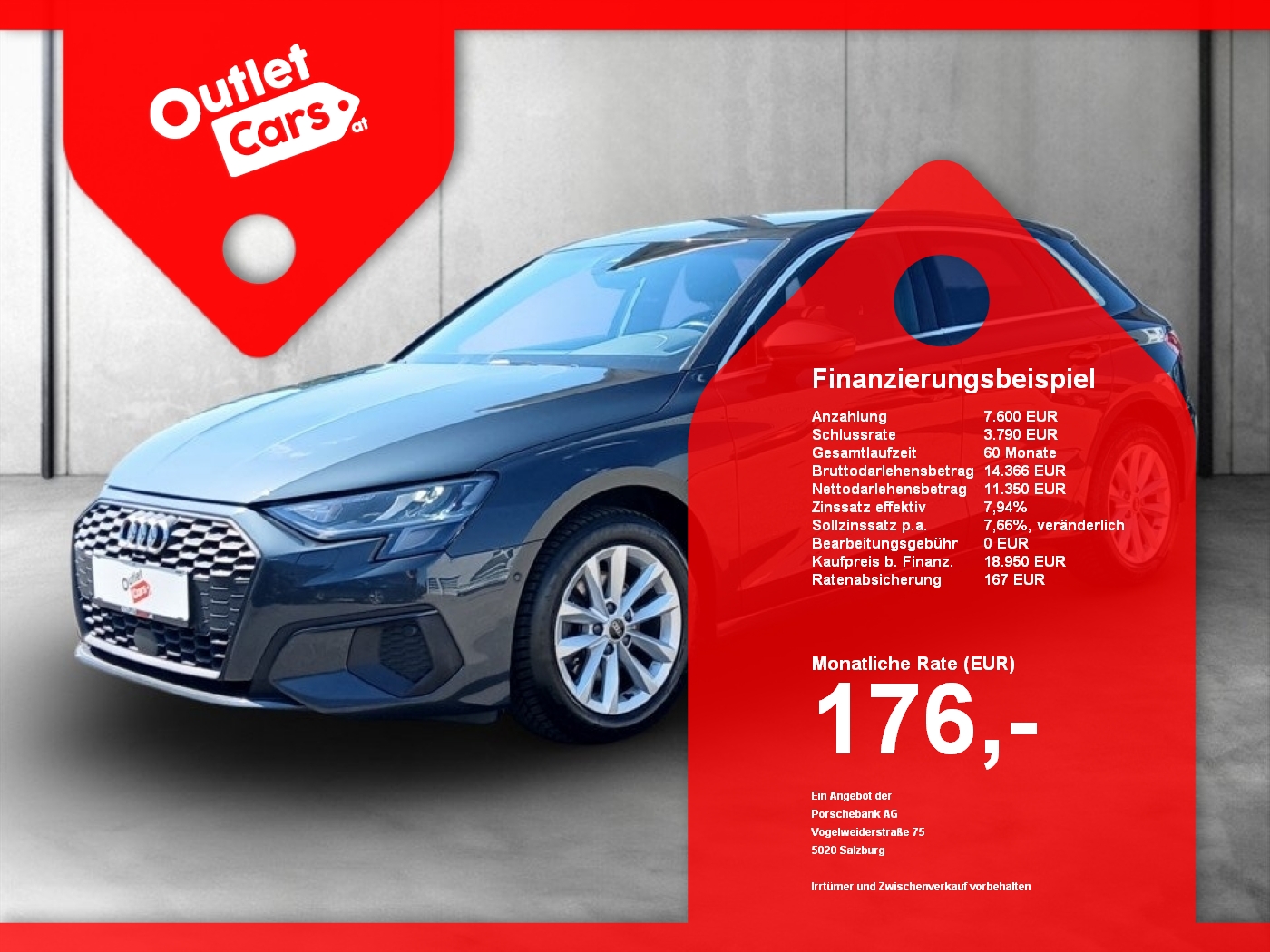 Bild eines Audi A3 Sportback 30 2.0 TDI