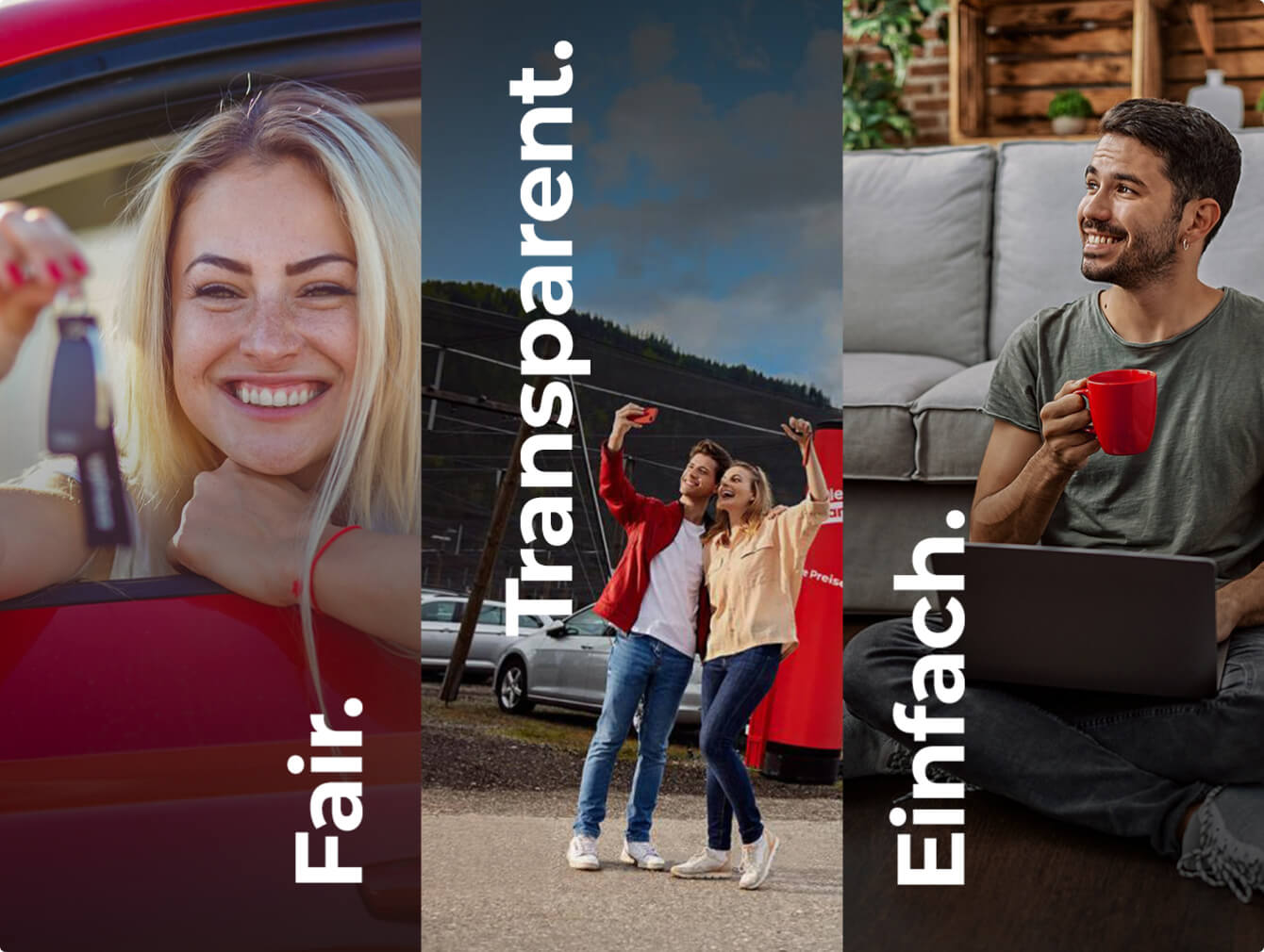 Grid mit 3 Fotos von Kund*innen